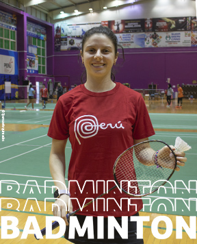 Inés Castillo nuestra representante en Badminton